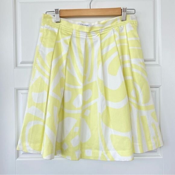 CALVIN KLEIN | A-line Pleated Skirt - Picture 1 of 8